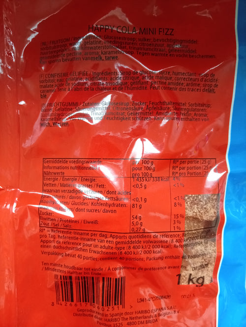 Bouteilles de Cola Acidulées (Vente au grammage)